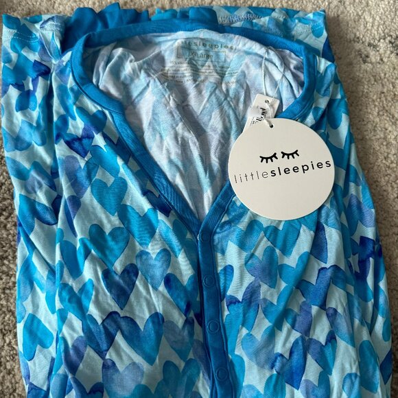 Little Sleepies Other - Women's Little Sleepies blue watercolor pajamas tops and bottoms